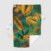 Serviette De Golf Feuilles tropicaux (En situation)