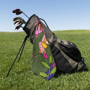 Serviette De Golf feuilles tropicaux Abstraits et fleurs