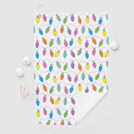 Serviette De Golf Feux de Noël (En situation)