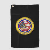 Serviette De Golf Fière cavalier de l'Armée (Devant)