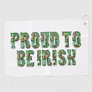 Serviette De Golf Fière D'Être Irlandaise - Golf Towel