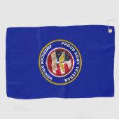 Serviette De Golf Fiers soldats de l'armée de terre (Horizontal)