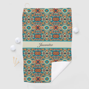 Serviette De Golf Fiesta Blooms, personnalisable