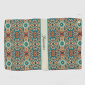 Serviette De Golf Fiesta Blooms, personnalisable (Horizontal)