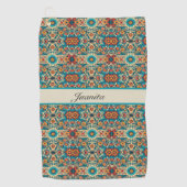 Serviette De Golf Fiesta Blooms, personnalisable (Devant)
