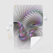 Serviette De Golf Figure de fantaisie abstraite moderne timide Art f (En situation)