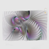 Serviette De Golf Figure de fantaisie abstraite moderne timide Art f (Horizontal)