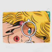 Serviette De Golf Fille #1 (Horizontal)