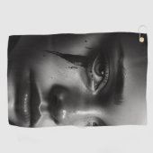 Serviette De Golf Fille avec des larmes (Horizontal)