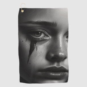 Serviette De Golf Fille avec des larmes