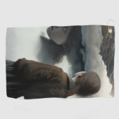 Serviette De Golf Fille avec des nuages (Horizontal)