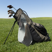 Serviette De Golf Fille avec des nuages (Vert)