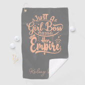 Serviette De Golf Fille Boss Construire Son Empire Personnalisé (En situation)