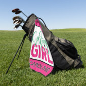 Serviette De Golf Fille de golf Customisée (Vert)