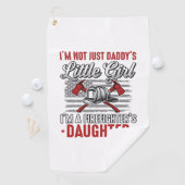 Serviette De Golf Fille de pompier vintage (En situation)