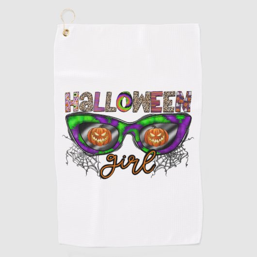 Serviette De Golf Fille Halloween (Devant)