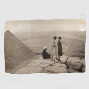 Serviette De Golf Filles au sommet de la pyramide de Khufu en Égypte