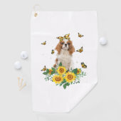 Serviette De Golf Filles Femmes Maman Cavalier King Charles Spaniel (En situation)