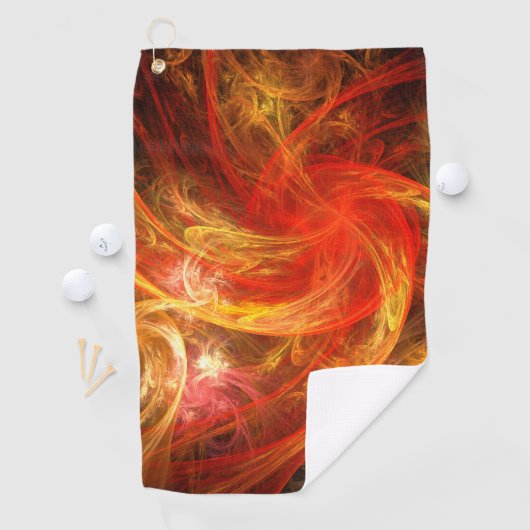 Serviette De Golf Firestorm Nova Art Abstrait (En situation)
