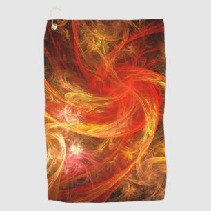 Serviette De Golf Firestorm Nova Art Abstrait