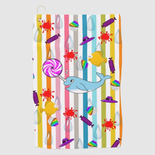 Serviette De Golf Fish Narwhal Golf Towne (Devant)