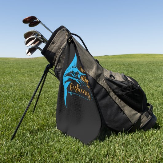 Serviette De Golf Fisher I Would Rather Be Fishing (Vert)