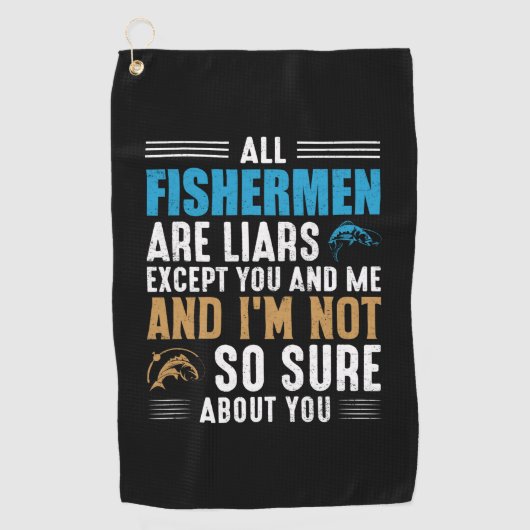 Serviette De Golf Fishing Art All Fishman (Devant)