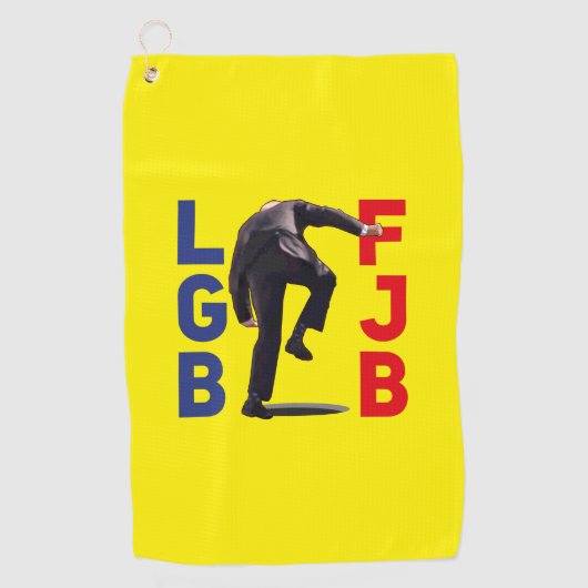 Serviette De Golf FJB LTGB Let's Go Brandon drôle anti Biden fall (Devant)