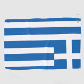 Serviette De Golf Flag de Greece (Horizontal)