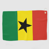 Serviette De Golf Flag du Ghana (Horizontal)