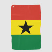 Serviette De Golf Flag du Ghana (Devant)