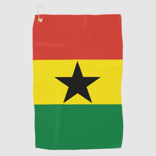Serviette De Golf Flag du Ghana (Devant)