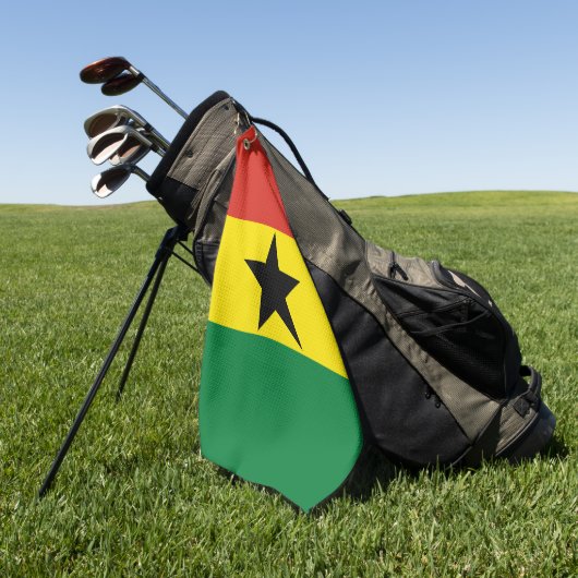 Serviette De Golf Flag du Ghana (Vert)