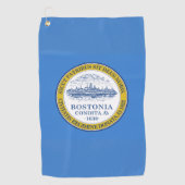 Serviette De Golf Flag of Boston, Massachusetts  (Devant)