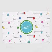 Serviette De Golf Flags de golf personnalisés pour enfants ‘n Pins (Horizontal)