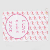 Serviette de golf Flamant rose (Horizontal)