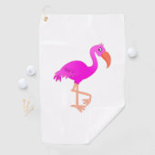 Serviette De Golf Flamant rose (En situation)