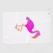 Serviette De Golf Flamant rose (Horizontal)