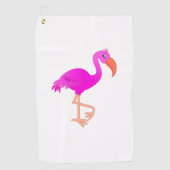 Serviette De Golf Flamant rose (Devant)
