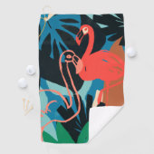 Serviette De Golf Flamant rose funeste (En situation)
