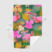 Serviette De Golf Flamant rose Garden Vert foncé (En situation)