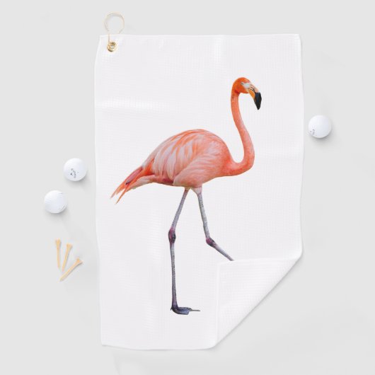 Serviette De Golf Flamant rose rose (En situation)