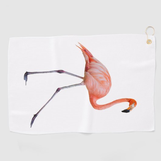 Serviette De Golf Flamant rose rose (Horizontal)
