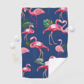 Serviette De Golf Flamants roses Love Motif 2 (En situation)