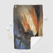 Serviette De Golf Flambeaux de la guerre civile rebelle sur le feu d (En situation)