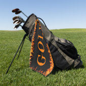 Serviette De Golf Flames (Vert)