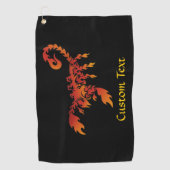 Serviette de golf Flames Scorpion (Devant)