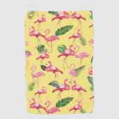 Serviette De Golf Flamingos Love Pattern 3 (Devant)