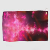 Serviette De Golf Flèche rose ciel nocturne (Horizontal)