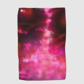 Serviette De Golf Flèche rose ciel nocturne (Devant)